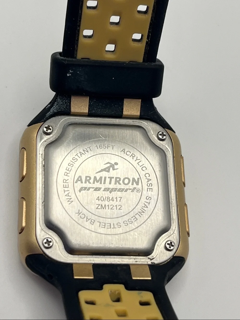 Armitron Black and Gold Digital Fitness Watch